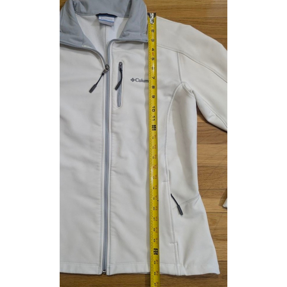 Columbia Soft Shell Jacket Off White Large - Picture 10 of 11